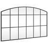 vidaXL Veggspeil svart 100x60 cm buet jern