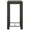 vidaXL Utendørs barbord brun 60,5x60,5x110,5 cm polyrotting