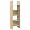 vidaXL Bokhylle sonoma eik 60x35x180 cm konstruert tre