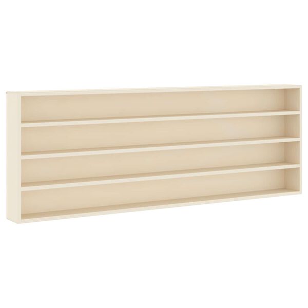 vidaXL Veggdokumentdisplay Beige 100 x 8,5 x 36 cm Konstruert tre