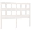vidaXL Sengegavl hvit 145,5x4x100 cm heltre furu