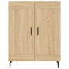 vidaXL Highboard sonoma eik 69,5x34x180 cm konstruert tre