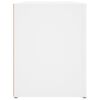 vidaXL Skohylle hvit 100x35x45 cm konstruert tre