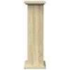vidaXL Pidestall med oppbevaring sonoma eik 31x30x90 cm konstruert tre