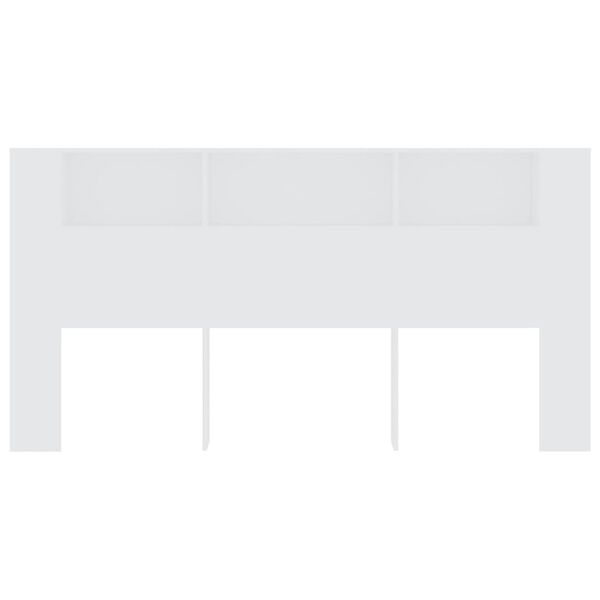 vidaXL Sengegavlskap hvit 200x18,5x104,5 cm