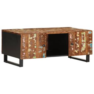vidaXL Salongbord 100x54x40 cm gjenvunnet heltre og konstruert tre