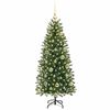 vidaXL Kunstig juletre med 150 LED med stativ gr&oslash;nn 120 cm PE og PVC