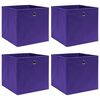 vidaXL Oppbevaringsbokser 4 stk uvevd stoff 28x28x28 cm lilla