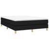 vidaXL Boxspring-sengeramme svart 135x190 cm Double stoff