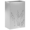 vidaXL Hageblomsterpotte S&oslash;lv 50 x 30 x 75 cm Galvanisert st&aring;l