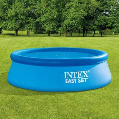 Intex Soldrevet bassengtrekk blå 206 cm polyetylen