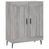vidaXL Highboard grå sonoma 69,5x34x180 cm konstruert tre
