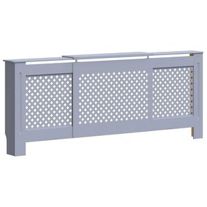 vidaXL Radiatordeksel MDF gr&aring; 205 cm