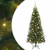 vidaXL Kunstig juletre med 300 LED med stativ gr&oslash;nn 180 cm PE og PVC