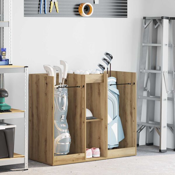 vidaXL Golfskap Ensfarget Artisan Eik 102 x 45 x 85,5 cm