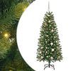 vidaXL Kunstig juletre med 150 LED med stativ gr&oslash;nn 150 cm PE og PVC