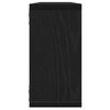 vidaXL Vegghyller kube 4 stk svart eik 100x15x30 cm konstruert tre