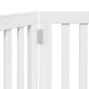 vidaXL Hundeport sammenleggbar 2 paneler hvit 160 cm poppeltre
