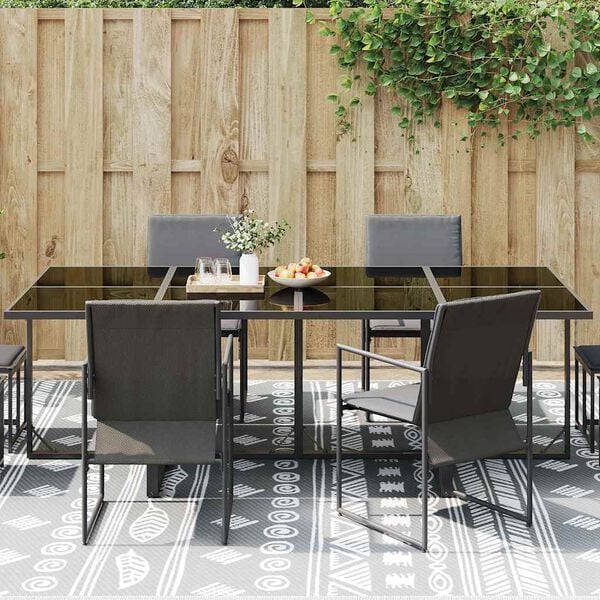 vidaXL Utendørs teppe ARAKIL Grå 300 x 400 cm PP