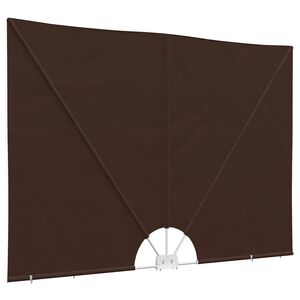 vidaXL Balcony Privacy Screen Rektangul&aelig;r 240 x 160 cm Polyester Brun