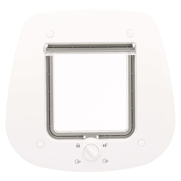 TRIXIE 4-veis katted&oslash;r for glassd&oslash;rer 27x27 cm hvit