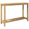 vidaXL Hagekonsollbord Hvitvasket 108,5 x 35 x 75 cm Solid akasietre