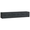 vidaXL TV-skap med skuff Svart 147 x 34,5 x 27 cm Konstruert tre