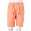Barneshorts med snor neonoransje 116