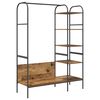 vidaXL Klesstativ med hylle Brun 120 x 44 x 160 cm Konstruert tre