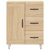 vidaXL Highboard sonoma eik 69,5x34x180 cm konstruert tre
