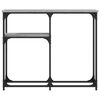 vidaXL Konsollbord gr&aring; sonoma 90x22,5x75 cm konstruert tre