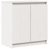 vidaXL Sideskap hvit 60x36x65 cm heltre furu