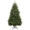 vidaXL Kunstig juletre med 300 LED gr&oslash;nn 270 cm PVC og metall