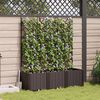 vidaXL Hageblomsterpotte 3 pcs Brun 120 x 40 x 143 cm St&aring;l