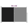 vidaXL Uttrekkbar sidemarkise 180x300 cm svart