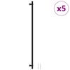 vidaXL Skaph&aring;ndtak 5 stk svart 480 mm rustfritt st&aring;l