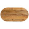 vidaXL Bordplate 140x50x2,5 cm oval heltre mango