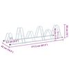 vidaXL Sykkelstativ for 6 sykler gulv frittstående galvanisert stål