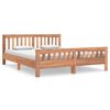 vidaXL Sengeramme heltre teak 160x200 cm