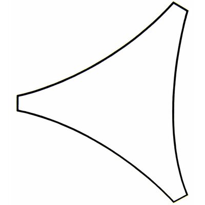 Perel Solseil trekantet 3,6 m kremhvit GSS3360