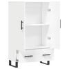 vidaXL Highboard hvit 69,5x31x115 cm konstruert tre