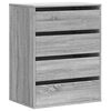 vidaXL Kommode gr&aring; sonoma 60x41x76 cm konstruert tre