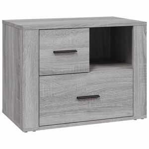 vidaXL Nattbord gr&aring; sonoma 60x36x45 cm konstruert tre