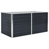 vidaXL Forh&oslash;yet hagebed 160x80x45 cm galvanisert st&aring;l antrasitt