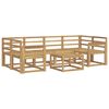 vidaXL Utend&oslash;rs sofa-sett 7 pcs Hvit 59 x 59 x 37 cm Solid akasietre