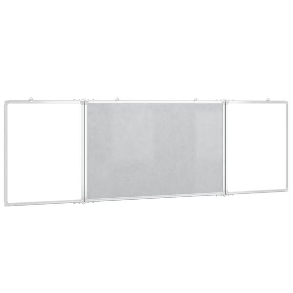 vidaXL Magnetisk tavle sammenleggbar 160x50x1,7 cm aluminium