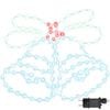 vidaXL Juleklokke 144 LED-lys Flerfarget 57 x 47,5 cm PVC