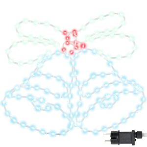 vidaXL Juleklokke 144 LED-lys Flerfarget 57 x 47,5 cm PVC