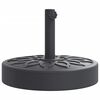 vidaXL Parasollfot for &Oslash;38 / 48 mm stenger 25 kg rund