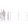 vidaXL Uttrekkbar sidemarkise 140x500 cm kremhvit
